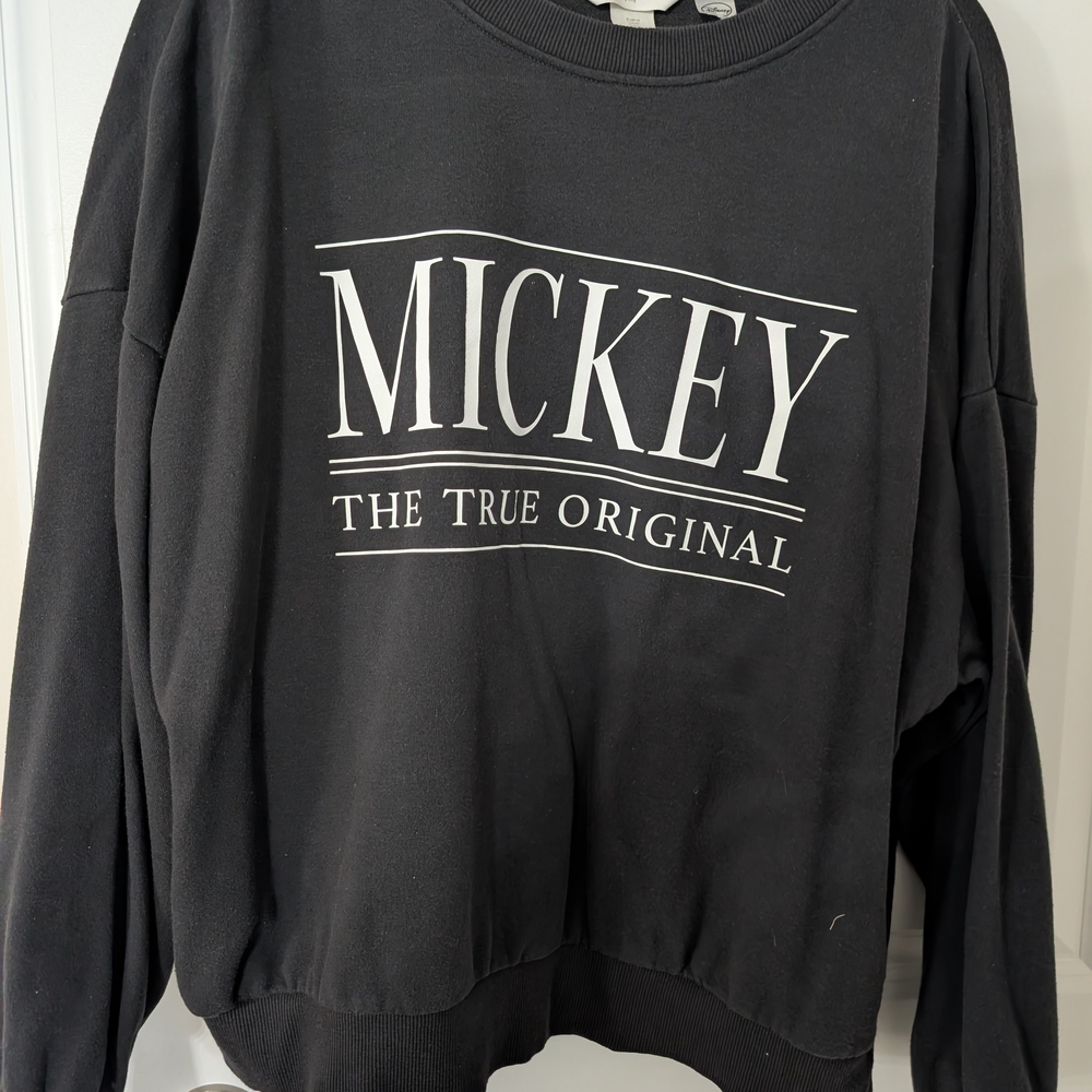 H&M Black Crewneck Sweater - Mickey Design